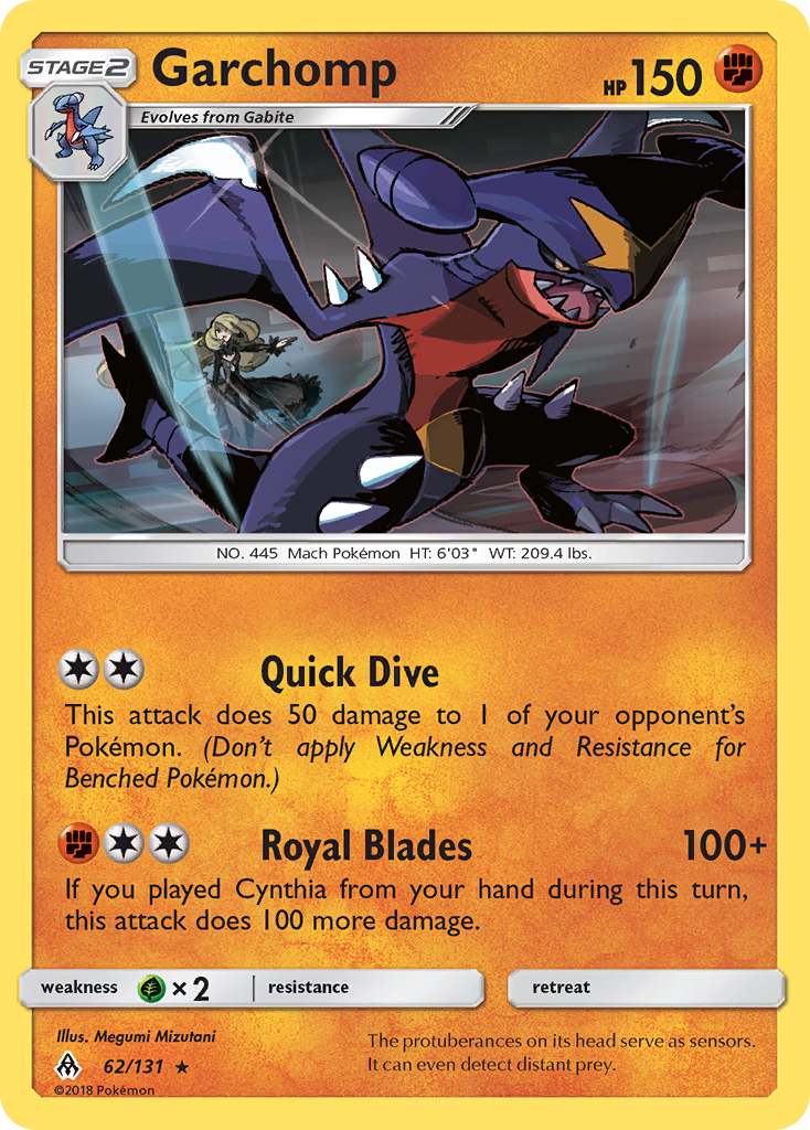 Forbidden Light Holo Garchomp #62/131